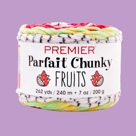 Premier Parfait Chunky Fruits Chenille yarn Dragonfruit