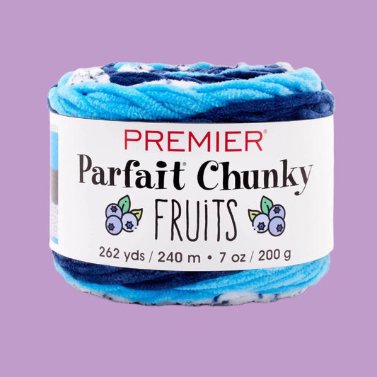 Premier Parfait Chunky Fruits Chenille yarn Blueberry