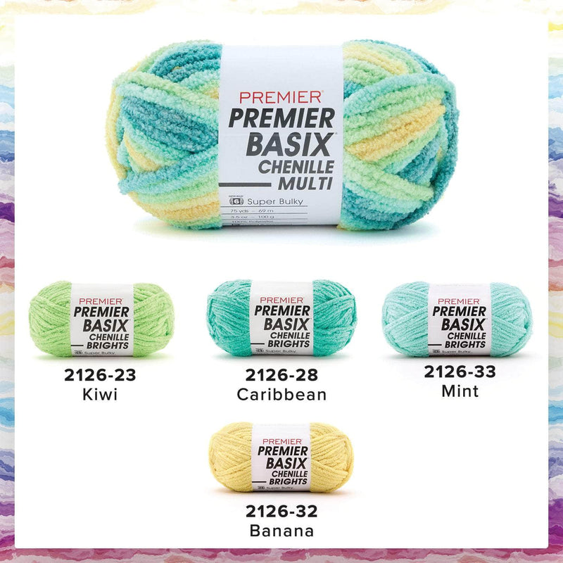 Premier Basix Brights Chenille Yarn - Spring