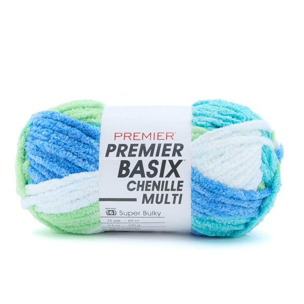 Premier Basix Brights Chenille Yarn - Surf
