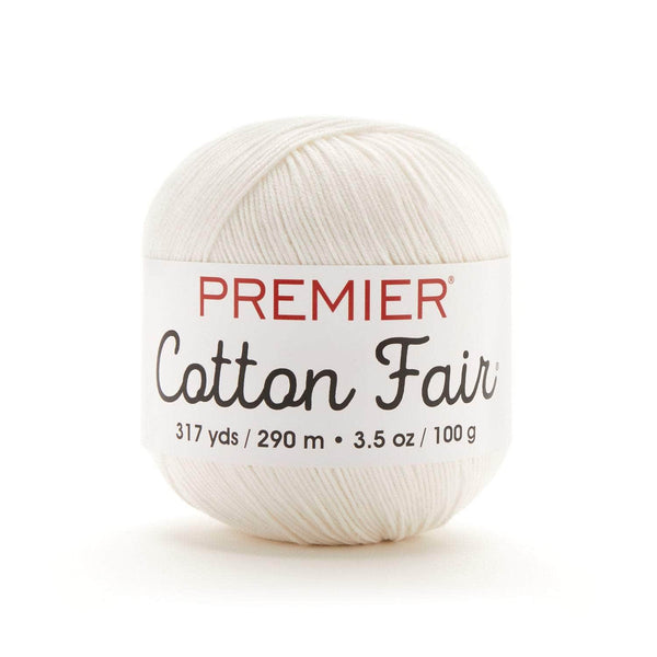 Premier Cotton Fair Yarn White Pack of 3 *Pre-order*