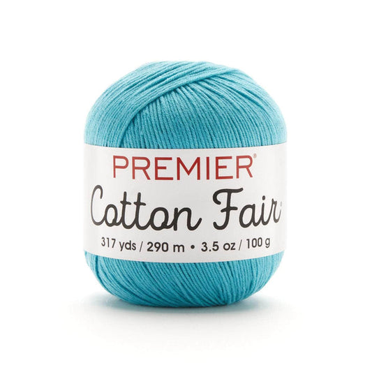 Premier Cotton Fair Yarn Turquoise Pack of 3 *Pre-order*