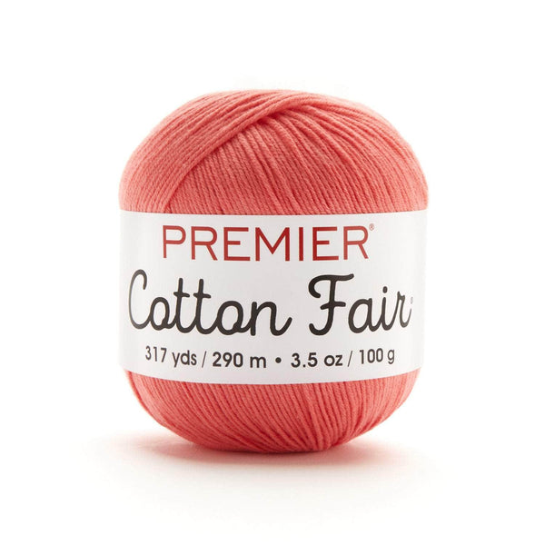 Premier Cotton Fair Yarn Bright Peach Pack of 3 *Pre-order*