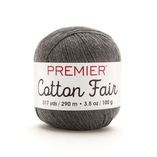 Premier Cotton Fair Yarn Slate Grey Pack of 3 *Pre-order*