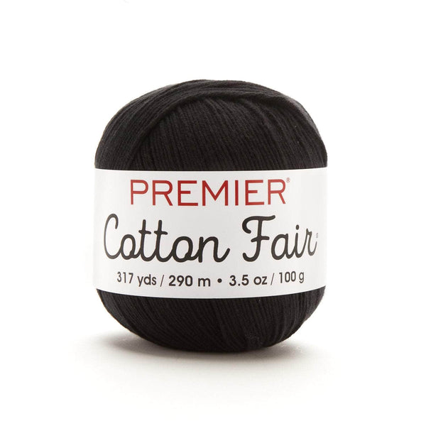 Premier Cotton Fair Yarn Black Pack of 3 *Pre-order*