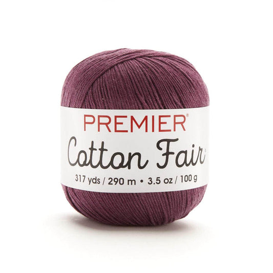 Premier Cotton Fair Yarn Plum Pack of 3 *Pre-order*