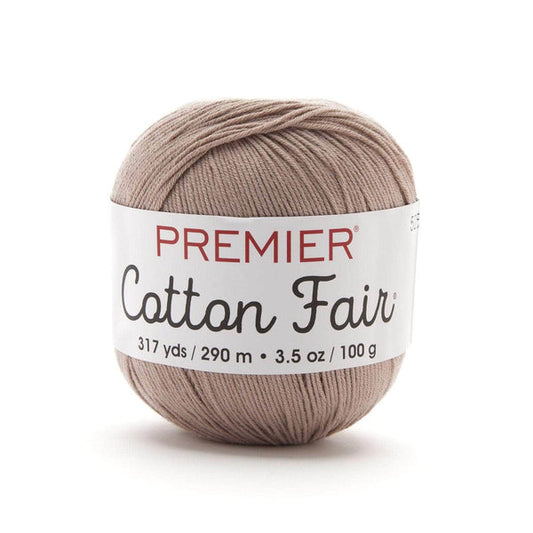 Premier Cotton Fair Yarn Taupe Pack of 3 *Pre-order*