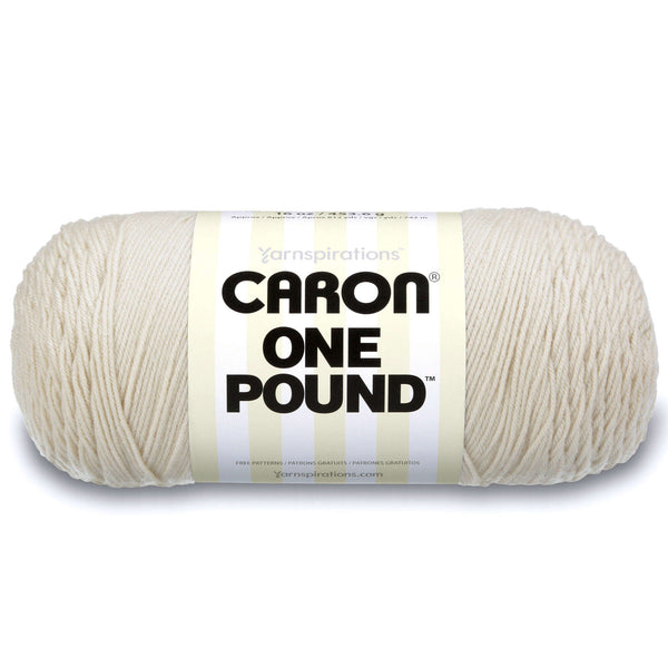 Caron One Pound Yarn Off White Pack of 2 *Pre-order*