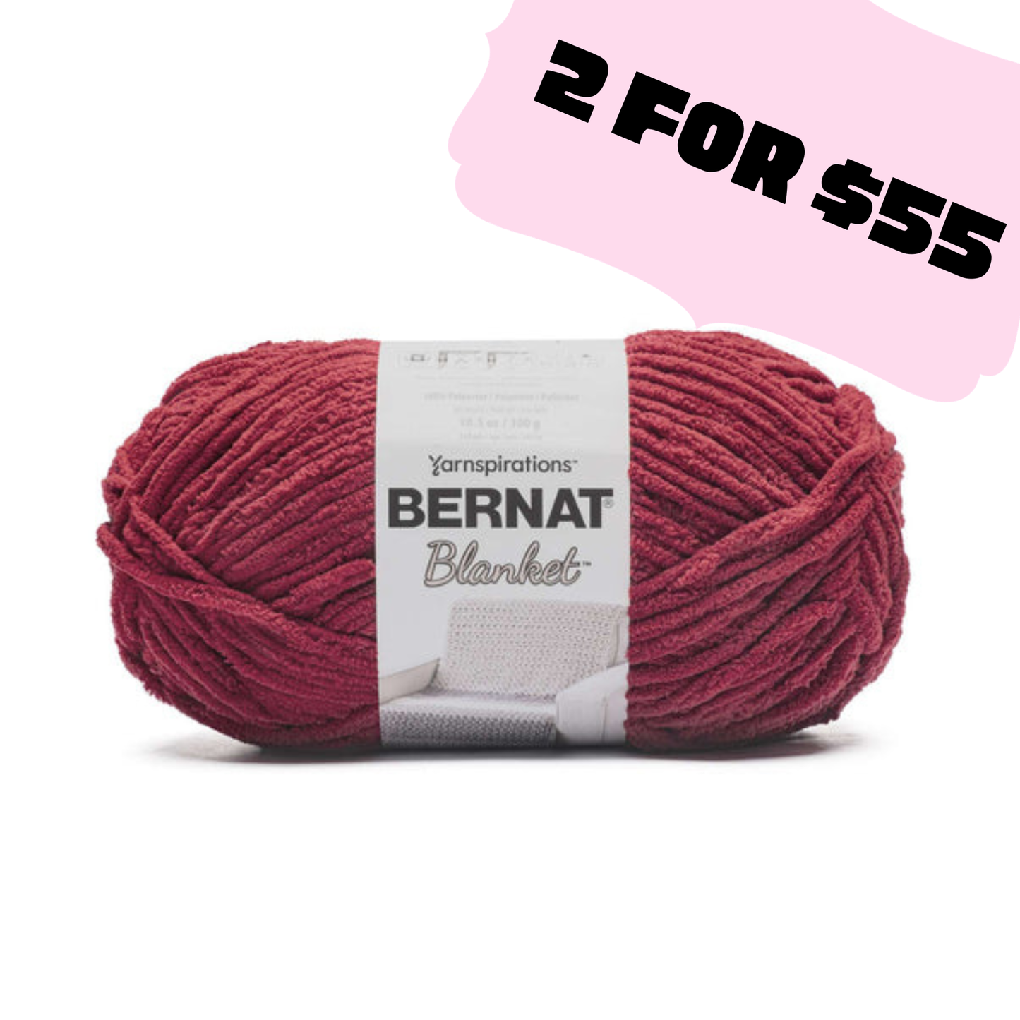 Bernat Blanket yarn Crimson