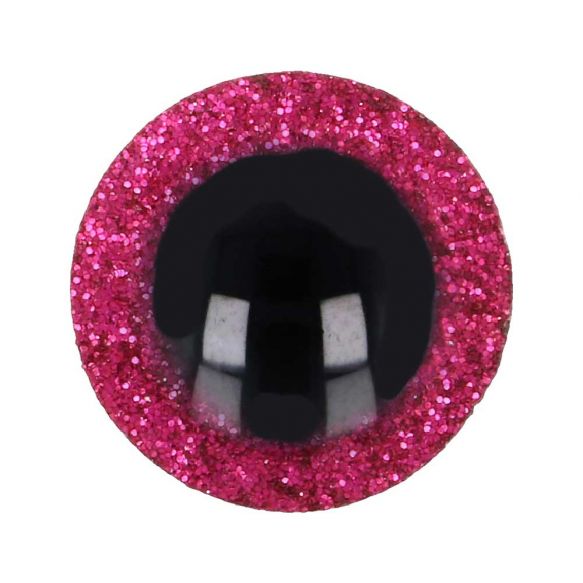 Glitter Safety Eyes- shank back eyes (various sizes)