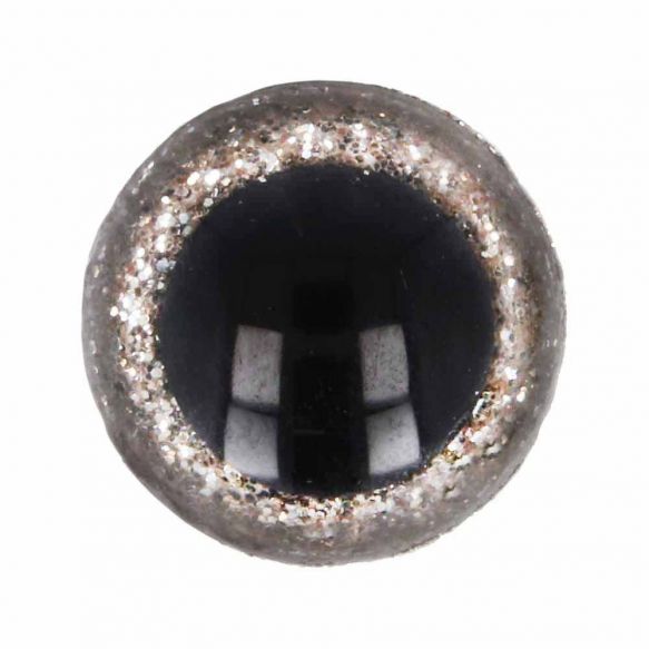 Glitter Safety Eyes- shank back eyes (various sizes)