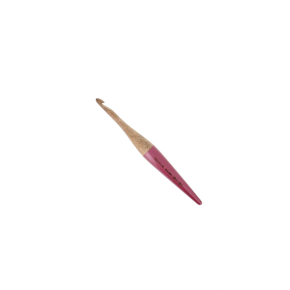 Bohin France Crochet Hook- mango wood 15cm 3.5mm to 10mm