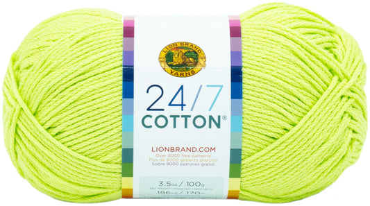 Lion Brand 24/7 Cotton Yarn-Lime