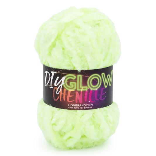Lion Brand DIY Glow Chenille Yarn - glow worm