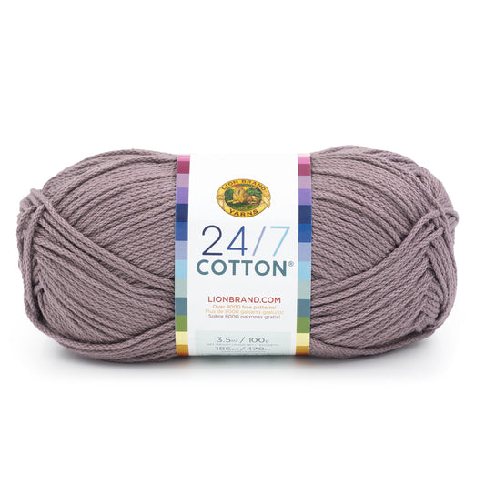 Lion Brand 24/7 Cotton Yarn-Vintage Lilac