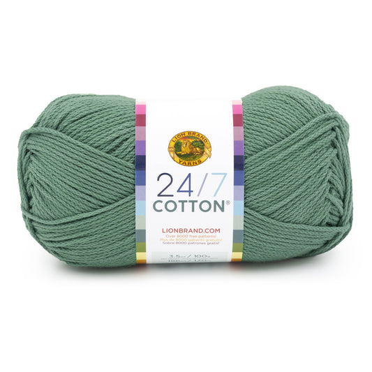 Lion Brand 24/7 Cotton Yarn-Spruce