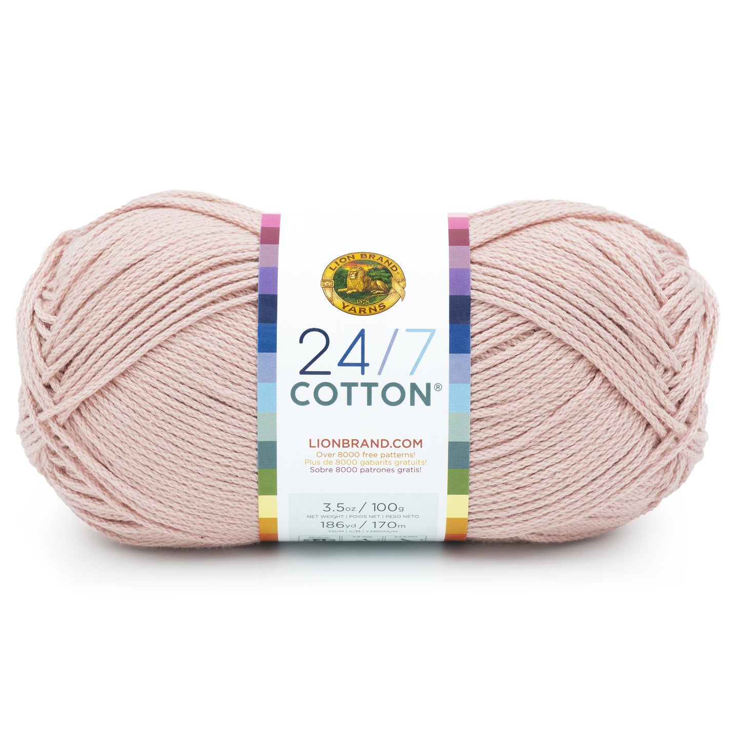Lion Brand 24/7 Cotton Yarn-Beechnut