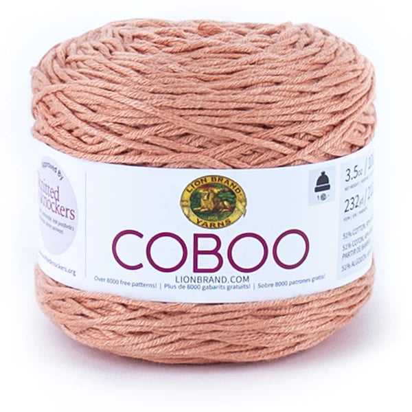 Lion Brand Coboo Yarn Peach Pack of 3 *Pre-order*