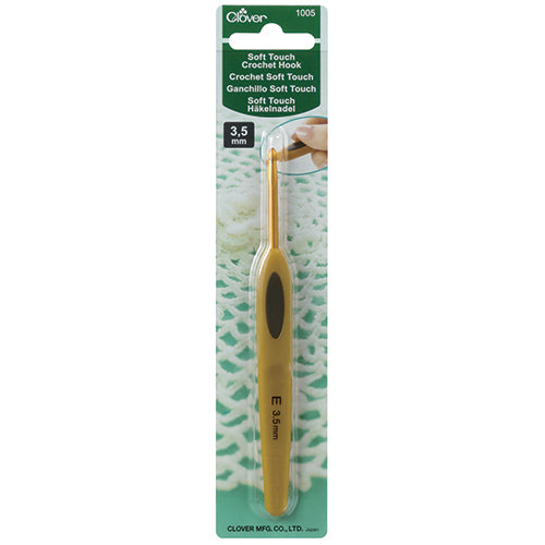 Clover Soft Touch crochet hook (10 sizes available) 2.00mm to 6.00mm