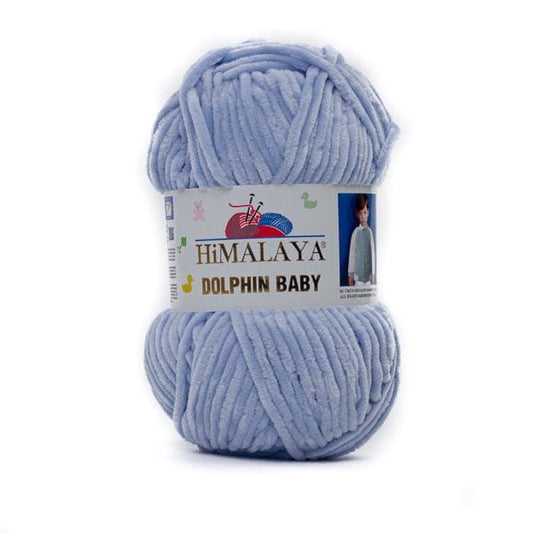 Himalaya Dolphin Baby Chenille Yarn Dry Blue