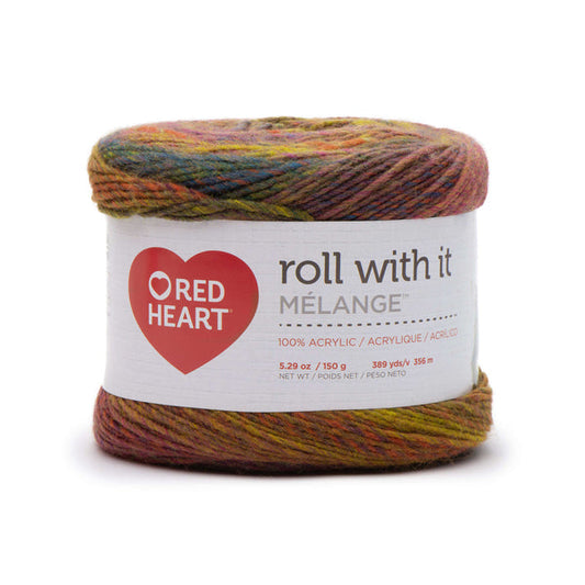 Red Heart Roll With It Melange Yarn Curtain Call Pack of 3 *Pre-order*