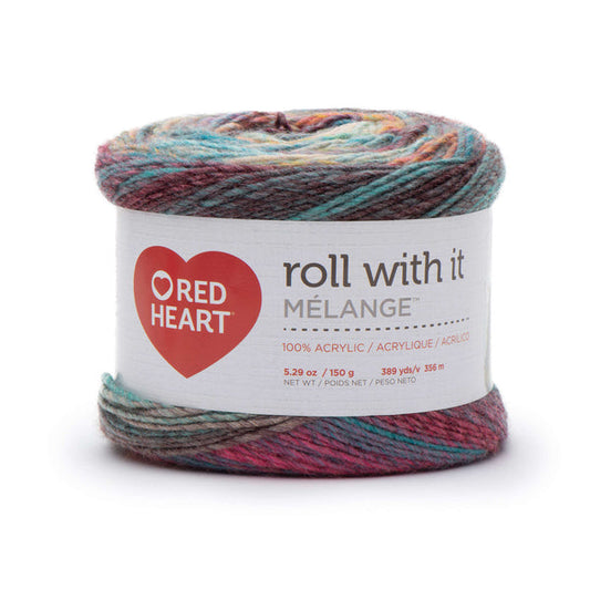 Red Heart Roll With It Melange Yarn Show Time Pack of 3 *Pre-order*