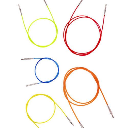 Knitpro Interchangeable Cables 7 sizes available 40cm- 150cm