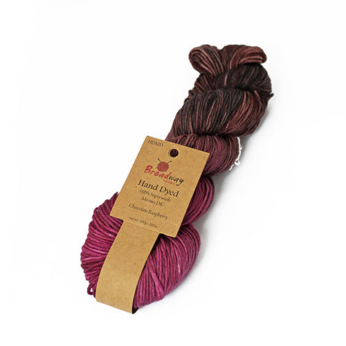 Broadway Dyed Merino DK - Chocolate Raspberry pack of 5 skeins