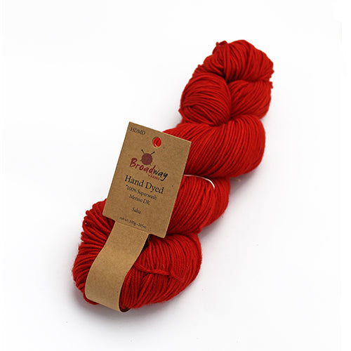 Broadway Dyed Merino DK - Salsa pack of 5 skeins