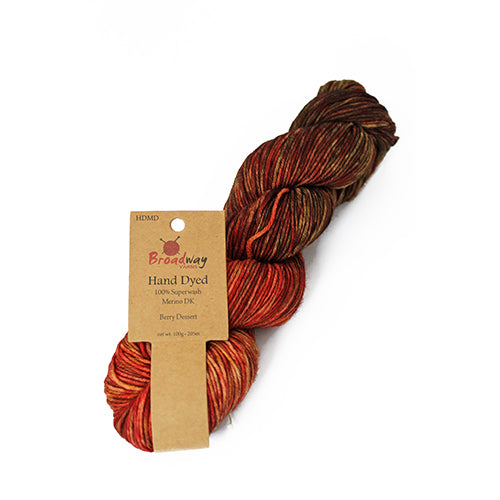 Broadway Dyed Merino DK - Berry Dessert pack of 5 skeins