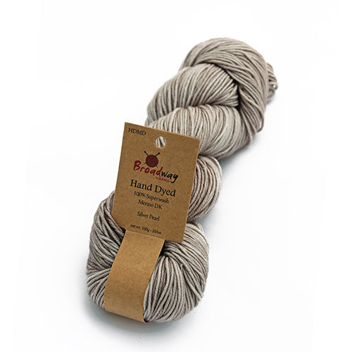 Broadway Dyed Merino DK - Silver Pearl pack of 5 skeins