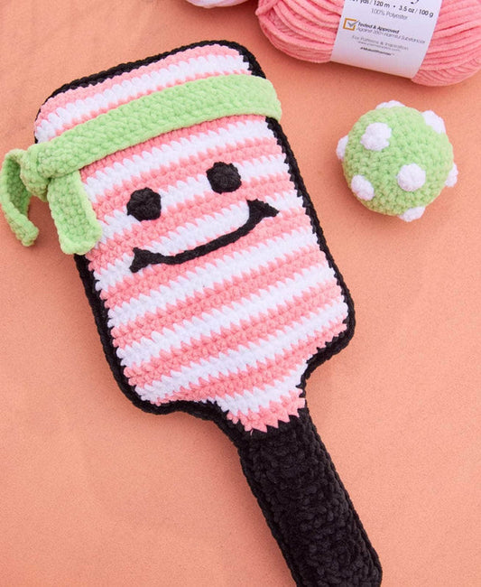 PATTY THE PICKLEBALL PADDLE AND HER LITTLE BALL SUE yarn bundle