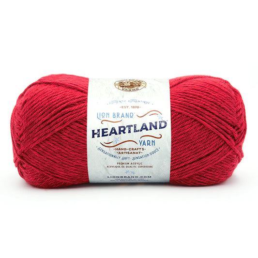 Lion Brand Heartland Yarn Redwood  Pack of 3 *Pre-order*