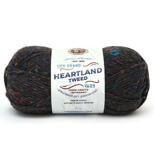 Lion Brand Heartland Yarn Black Canyon Tweed  Pack of 3 *Pre-order*