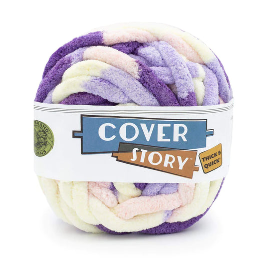 Lion Brand Cover Story Thick & Quick Yarn Lavender Fields *Pre-order*