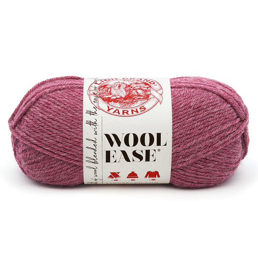 Lion Brand Wool-Ease Yarn Dark Rose Heather Pack of 3 *Pre-order*