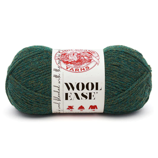 Lion Brand Wool-Ease Yarn Forest Green Heather Pack of 3 *Pre-order*