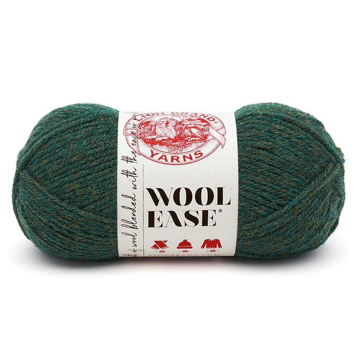 Lion Brand Wool-Ease Yarn Forest Green Heather