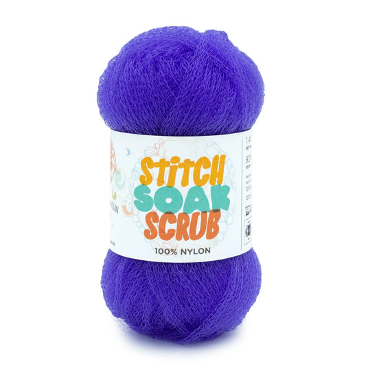 Lion Brand Stitch Soak Scrub Yarn Sapphire Pack of 3 *Pre-order*