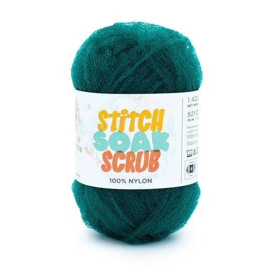 Lion Brand Stitch Soak Scrub Yarn Quetzal Green Pack of 3 *Pre-order*