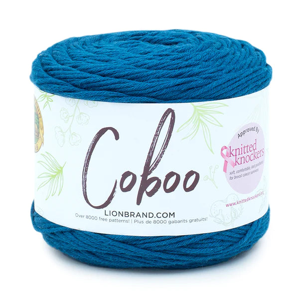 Lion Brand Coboo Yarn Steel Blue Pack of 3 *Pre-order*