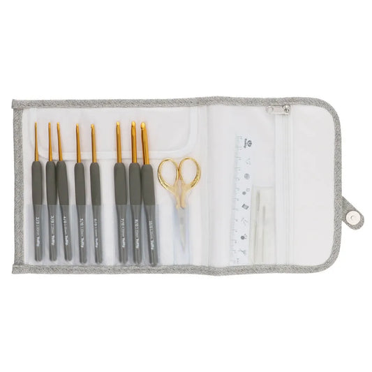 Tulip Etimo crochet hooks Set Premium Gold