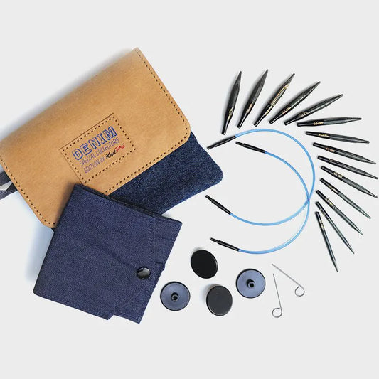 Indigo Wood Mini Interchangeable Needle Set- 5cm (2")