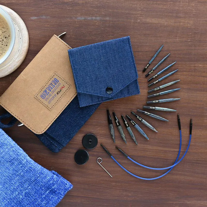 Indigo Wood Mini Interchangeable Needle Set- 5cm (2")