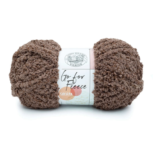 Lion Brand Go For Fleece Sherpa Yarn Clay