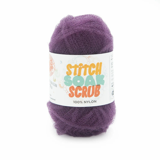 Lion Brand Stitch Soak Scrub Yarn Plum Pack of 3 *Pre-order*