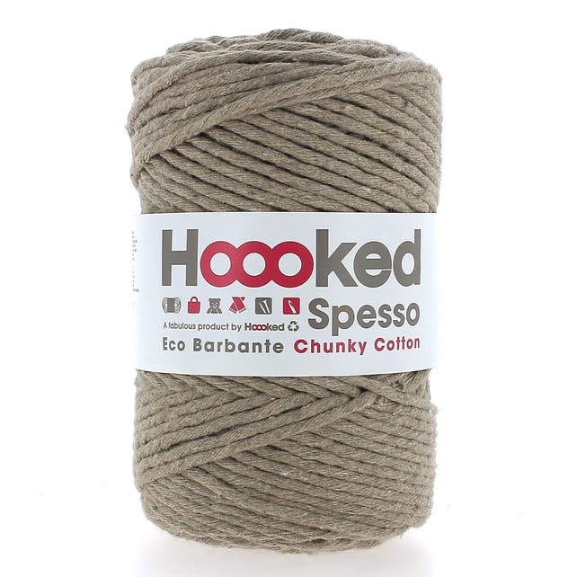 Eco Barbante Spesso Chunky Cotton Macrame Yarn 500g Taupe