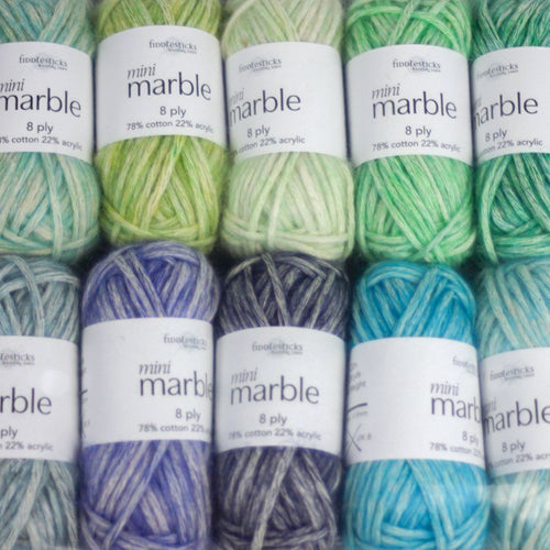 Fiddlesticks Mini Marble DK Yarn Colour pack