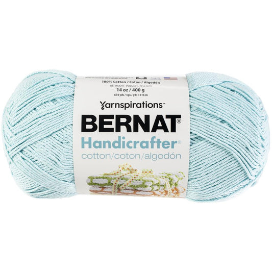 Bernat Handicrafter Cotton Yarn 400g- Solids Robin's Egg Pack of 2 *Pre-order*