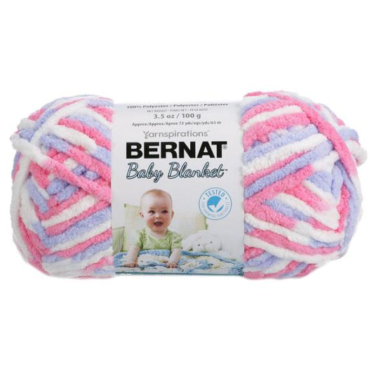 Bernat Baby Blanket yarn Pink & Blue Ombre 100g